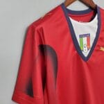 Maglia Portiere italia rossa 2006 dettaglio laterale Figc
