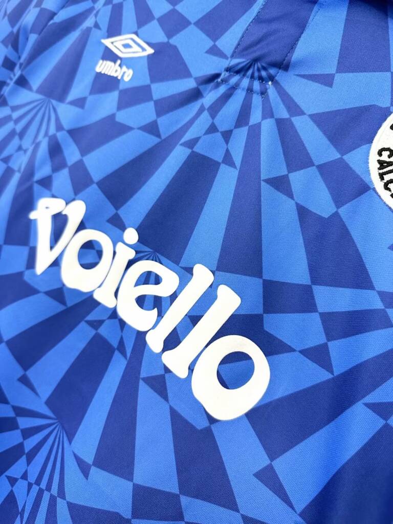 Maglia Napoli vintage 91/93 home retro dettaglio sponsor voiello