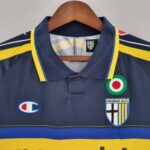Maglia Parma 99/00 vintage retro away dettaglio colletto