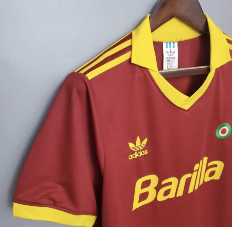 Maglia Roma 91-92 dettaglio
