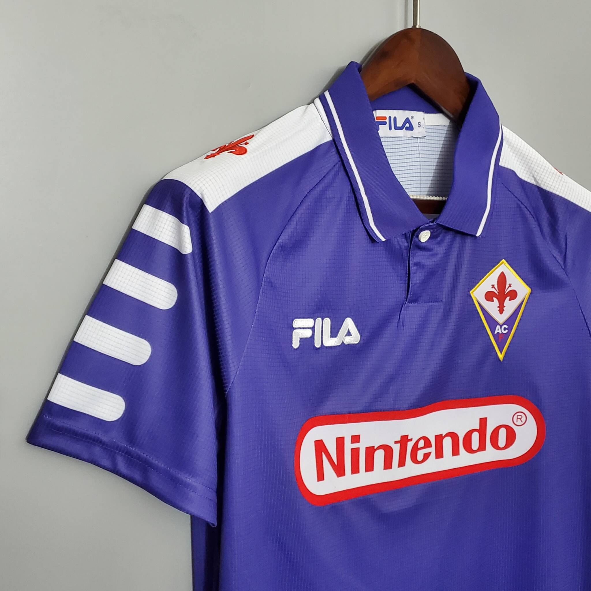 Maillot Entraînement Fiorentina Diadora 2000-2001 Blanc XL - Rui Costa Toyota