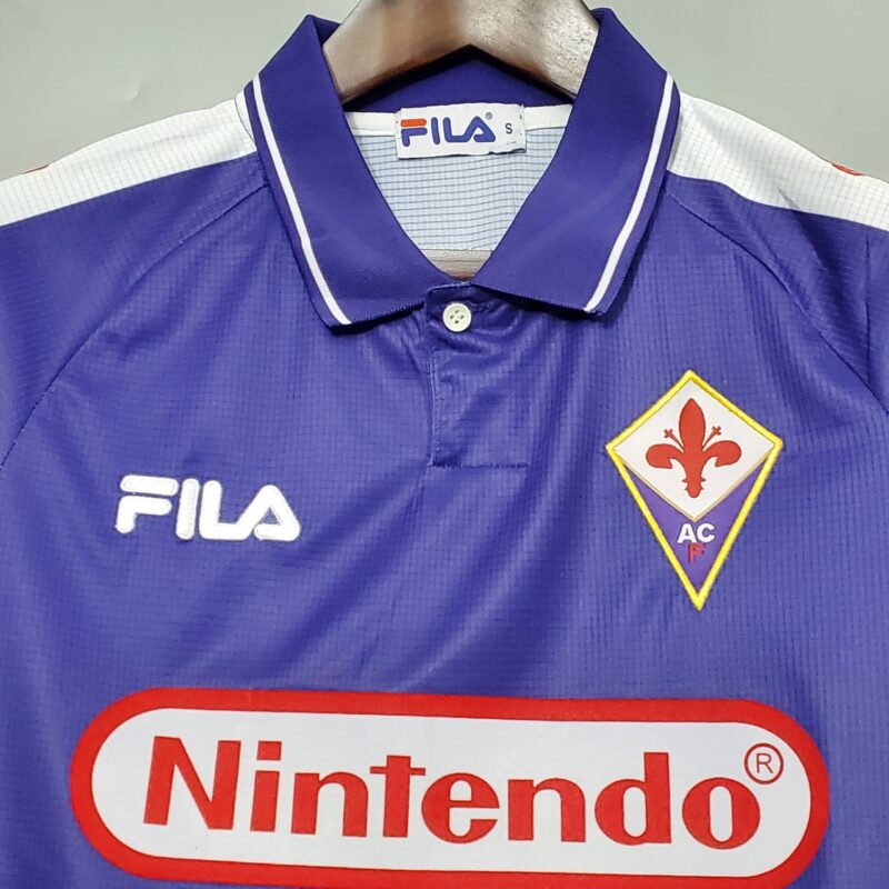 maglia Fiorentina 1998/1999 home vintage dettaglio 2