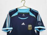maglia argentina 2006 away dettaglio primo piano