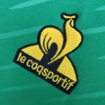 maglia camerun le coq sportif dettaglio logo sponsor tecnico