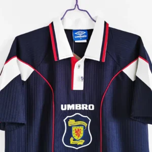 maglia scozia 1996-98 home umbro dettaglio