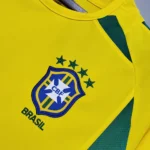 Maglia Brasile 2002 dettaglio logo Brasil