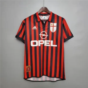 Le Più Belle Maglie da Calcio degli Anni '90 Maglia Milan Centenario 1999 Home