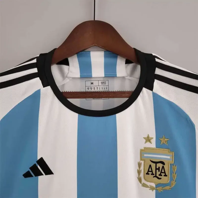 Maglia Argentina 2022 World Cup Home dettaglio colletto