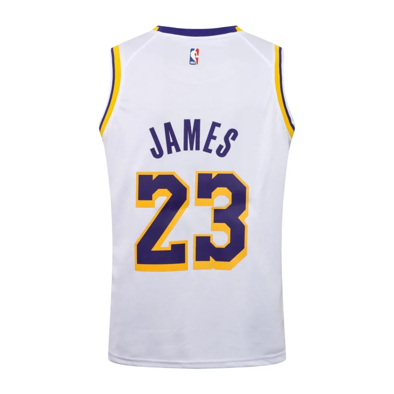 Canotta Nba Los Angeles Lakers 22/23 Bianca dettaglio posteriore