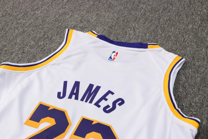 Canotta Nba Los Angeles Lakers 22/23 Bianca dettaglio numero 23 posteriore