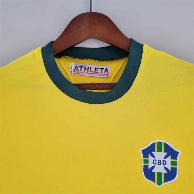 maglia Brasile 1970 Home dettaglio colletto