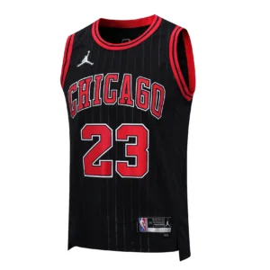 maglia Michael Jordan Chicago Bulls Nera Replica NBA