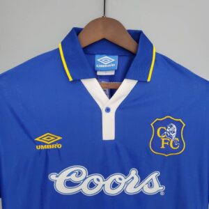 Maglia Chelsea 95-97 Retro dettaglio colletto