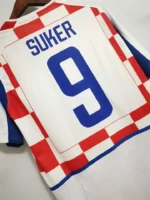 Maglia Croazia 2002 Home personalizzata giocatore Suker