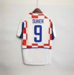 Maglia Croazia 2002 Home personalizzata calciatore Suker