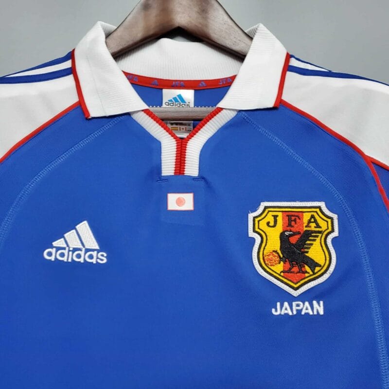 Maglia Giappone 2000 Home dettaglio colletto