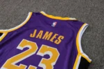 Maglia Los Angeles Lakers LeBron James NBA viola dettaglio posteriore