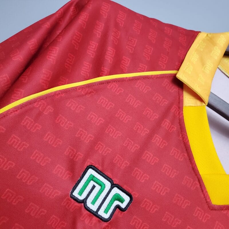 dettaglio logo Nr della maglia Roma 1990/91 Home
