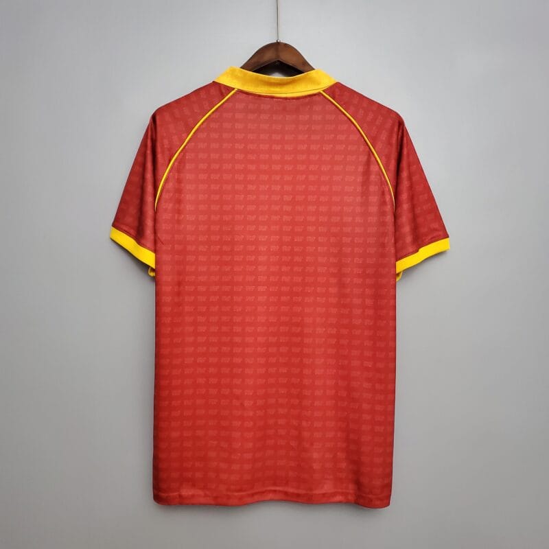 dettaglio posteriore della maglia Roma 1990/91 Home