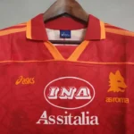 Maglia Roma 95-96 Home dettaglio sponsor Ina Assitalia