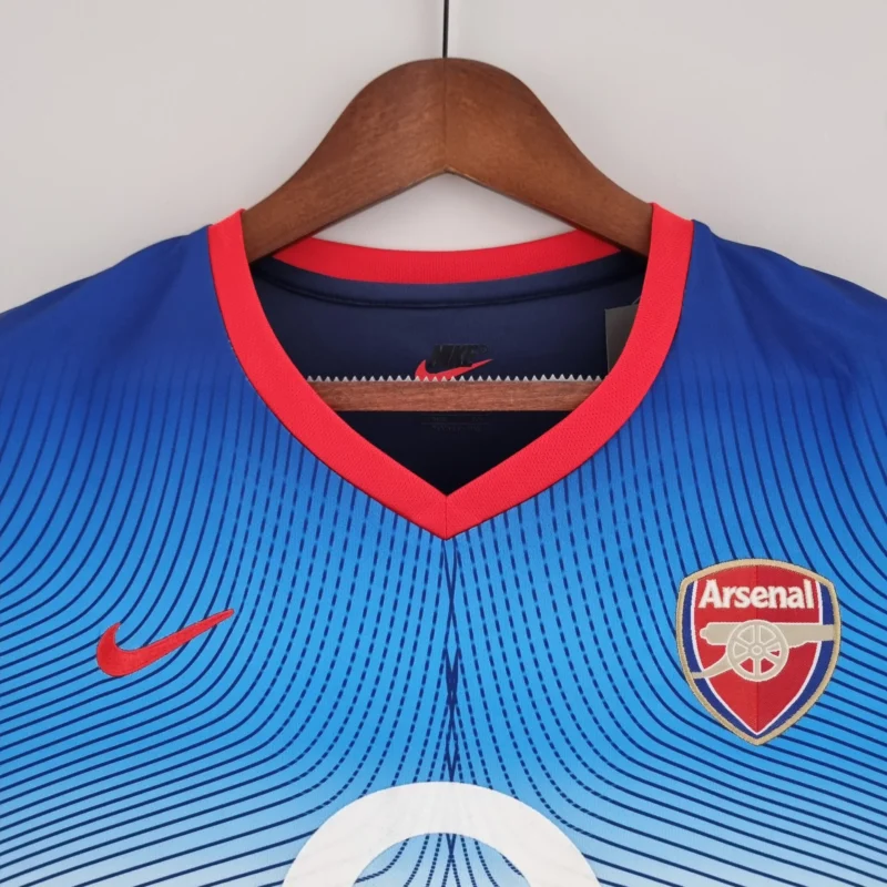 Maglia Away Arsenal 2002/2003 Nike dettaglio colletto