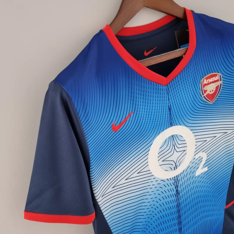 Maglia Away Arsenal 2002/2003 Nike dettaglio laterale