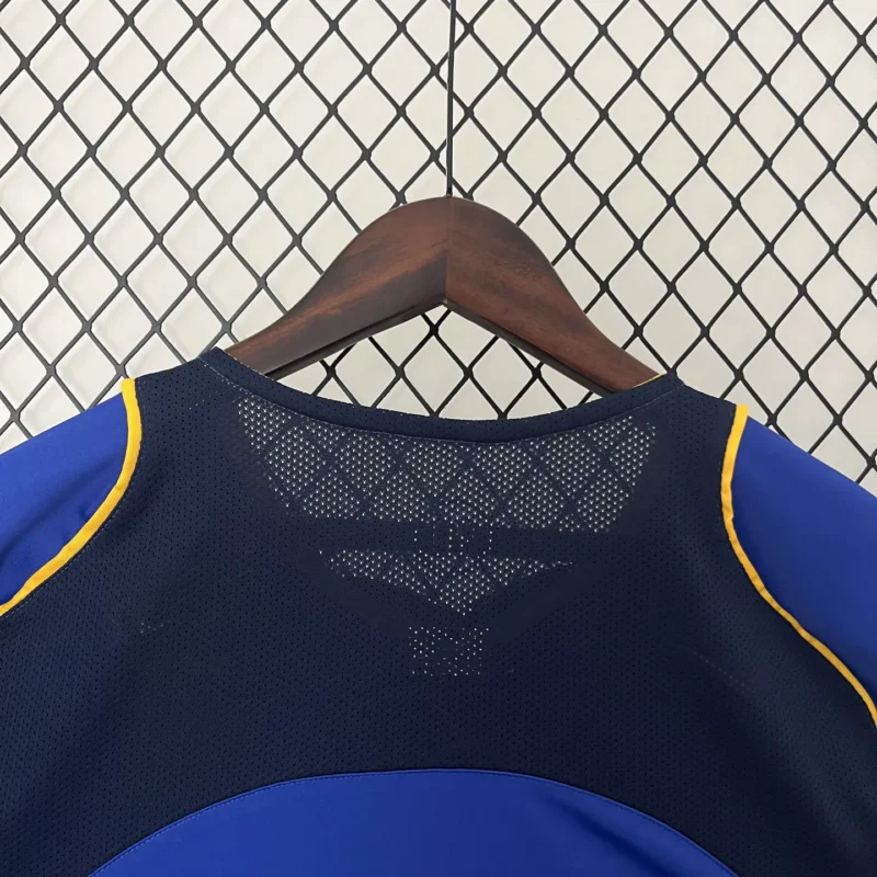 Maglia Juventus 2004/05 Away blu Nike dettaglio posteriore colletto