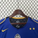 Maglia_Juventus_2004-05_Away_blu_Nike_4 Maglia Juventus 2004/05 Away blu Nike dettaglio colletto