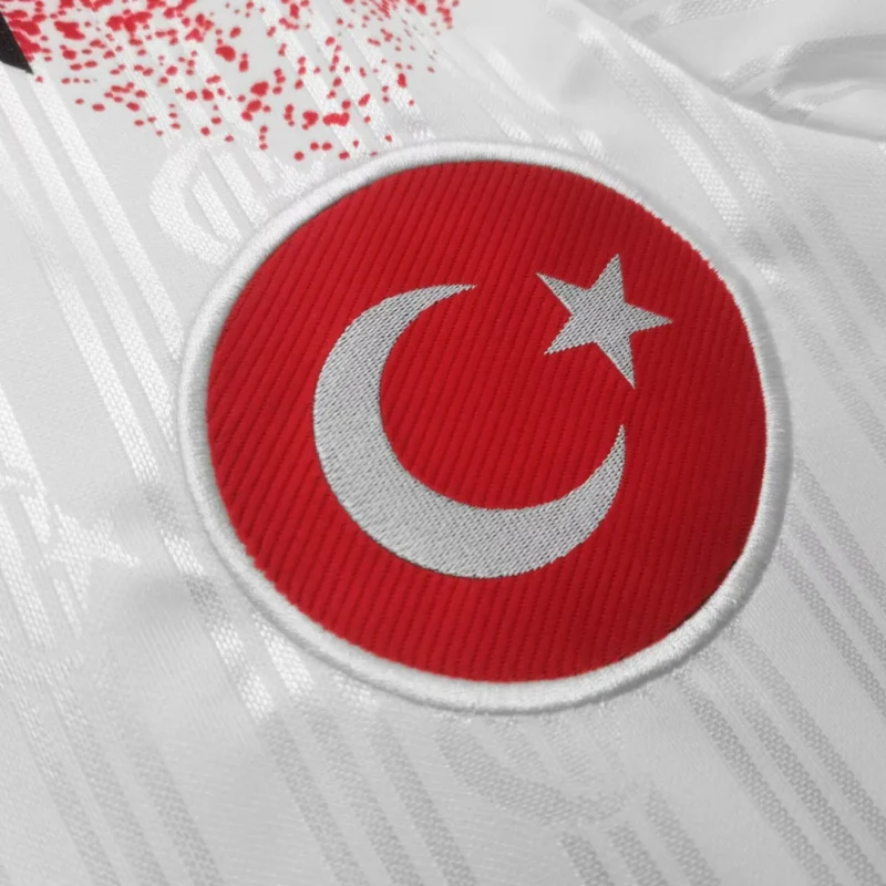 Maglia Turchia 1990 away dettaglio federazione calcio turca