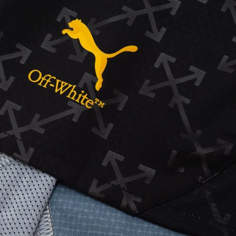 Pantaloncini Milan X Off-White 2025 quarta divisa Authentic EDIZIONE LIMITATA dettaglio logo Puma