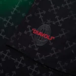 Pantaloncini Milan X Off-White 2025 quarta divisa Authentic EDIZIONE LIMITATA dettaglio DIAVOLI rossoneri