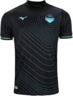 Terza_Maglia_Lazio_nera_2024-2025_Mizuno Terza Maglia Lazio nera 2024/2025 Mizuno dettaglio frontale