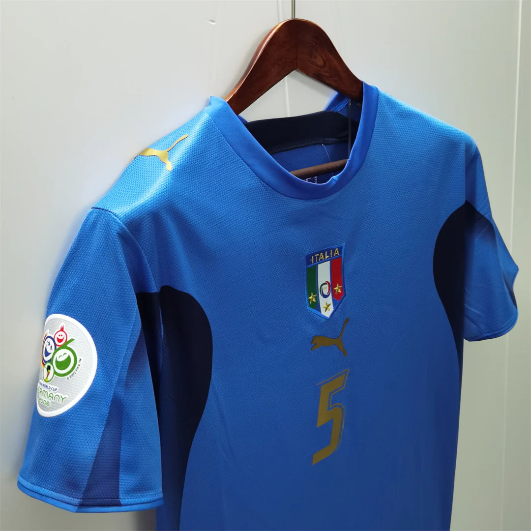 Maglia Italia 2006 dettaglio tessuto