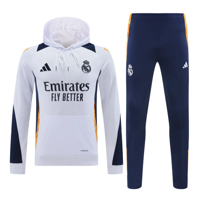 Tuta Real Madrid bianca blu Adidas