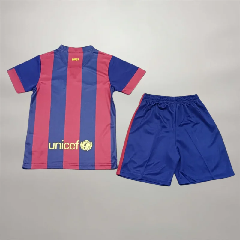 Completino Barcellona bambino 2014/15 home dettaglio posteriore