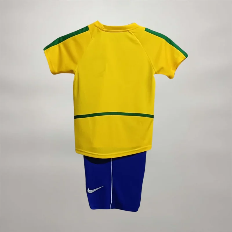 Completo Brasile bambino 2002 Home dettaglio posteriore
