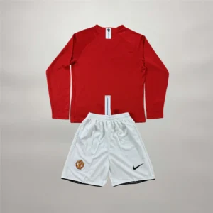 Home 109 completo mancheste united bambino 2007 08 posteriore