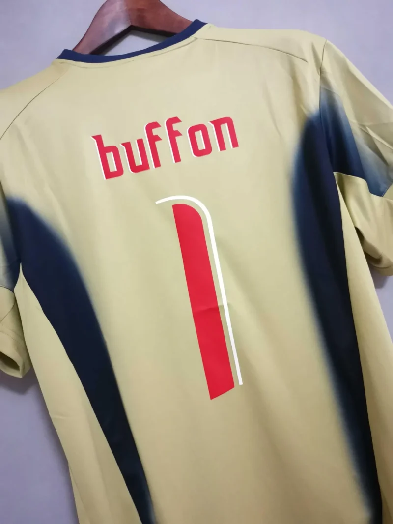 maglia Buffon 2006 Italia Portiere mondiali oro dettaglio posteriore numero