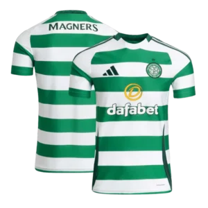 maglia Celtic Glasgow 2024/25 home Adidas dettaglio posteriore e frontale