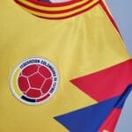 dettaglio logo federazione calcio Colombia della maglia Colombia 1990 vintage