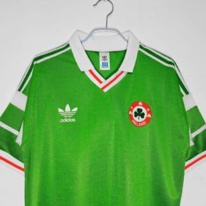 dettaglio zoom maglia Irlanda calcio 1998/90 Home Adidas