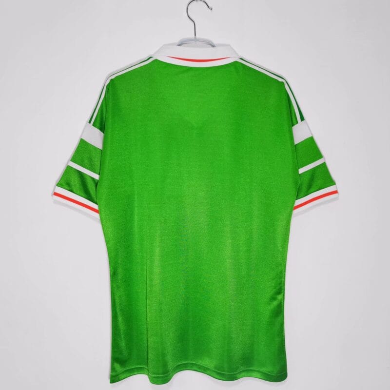 dettaglio posteriore maglia Irlanda calcio 1998/90 Home