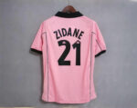maglia centenario Juventus 97 98 away rosa dettaglio Personalizzazione Zidane
