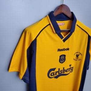 maglia Liverpool 2001/02 Third Reebok dettaglio spalla
