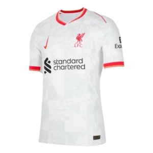 dettaglio frontale della maglia Liverpool 2024/25 Third