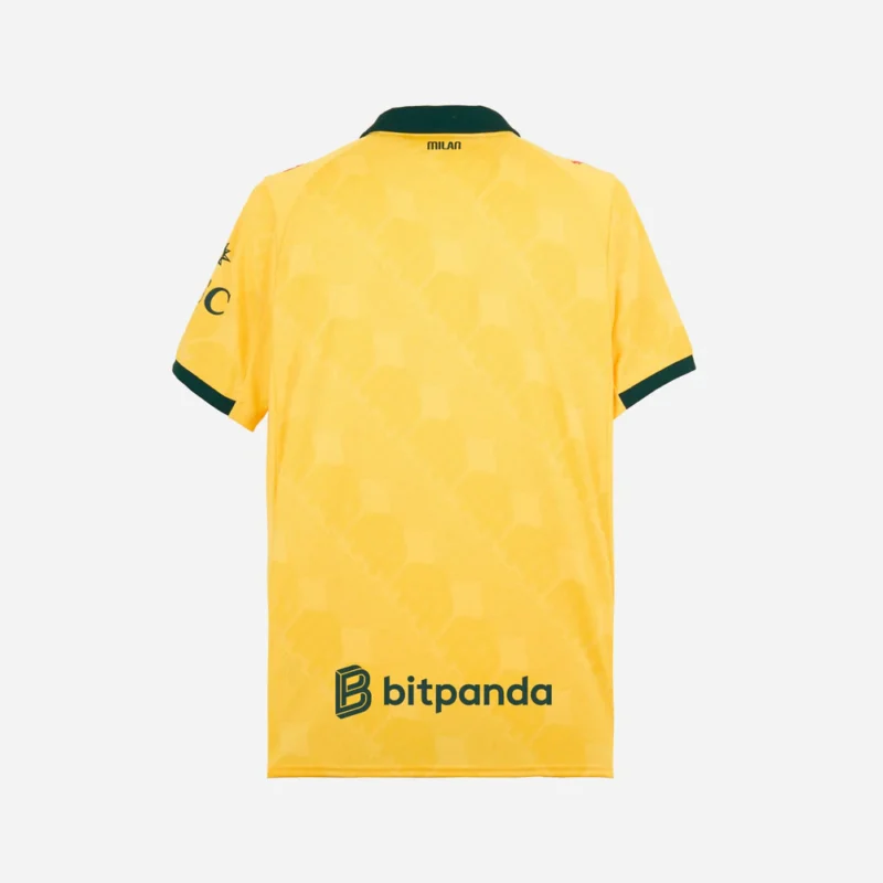 maglia Milan 2025/26 Third Puma gialla dettaglio posteriore