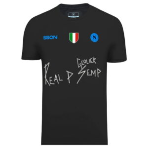 maglia Napoli Geolier Nera Real p Sempr