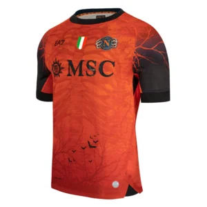 maglia Napoli Halloween arancione 2025 26 laterale