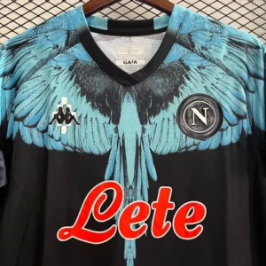 maglia Napoli Marcelo Burlon Kappa dettaglio colletto