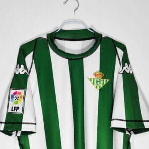 dettaglio colletto maglia Real Betis 2003/04 Home